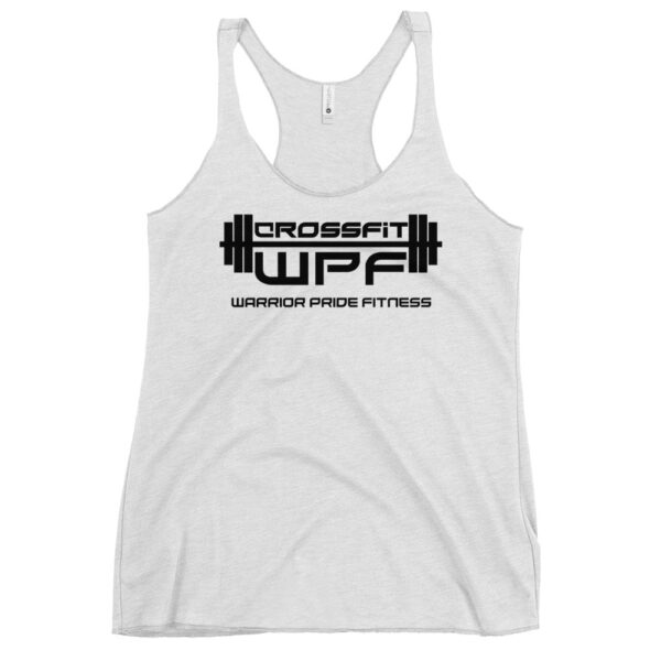 Ladies Racerback Tank Black WPF Logo - Image 17