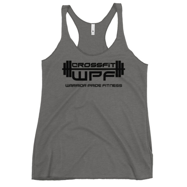 Ladies Racerback Tank Black WPF Logo - Image 13