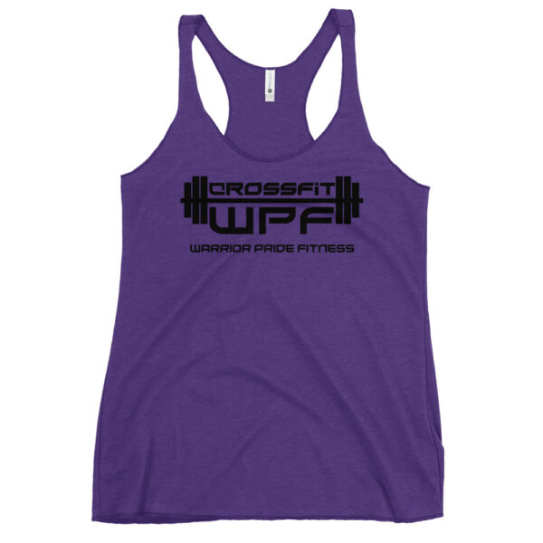 Ladies Racerback Tank Black WPF Logo - Image 5