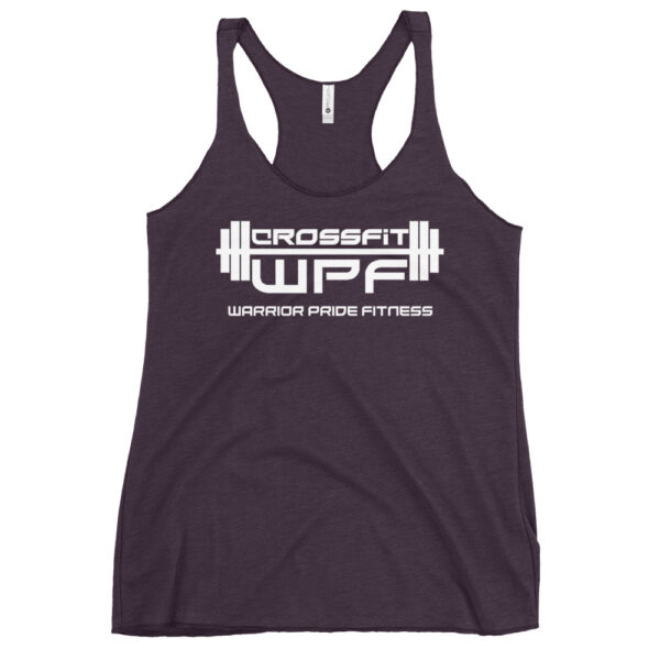 Ladies Racerback Tank White WPF Logo - Image 5