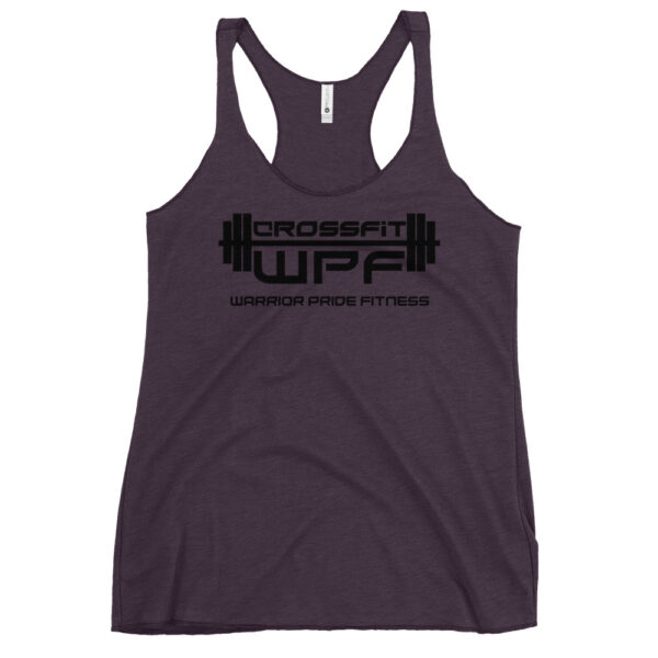 Ladies Racerback Tank Black WPF Logo