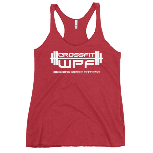 Ladies Racerback Tank White WPF Logo - Image 11