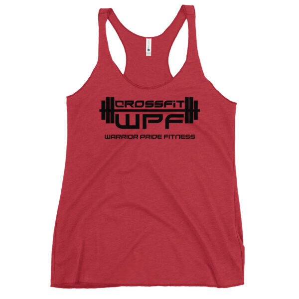 Ladies Racerback Tank Black WPF Logo - Image 7