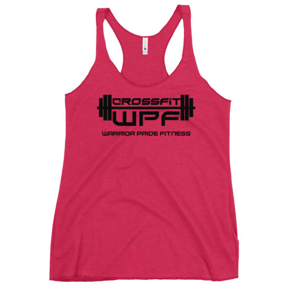 Ladies Racerback Tank Black WPF Logo - Image 9