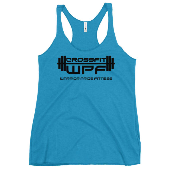 Ladies Racerback Tank Black WPF Logo - Image 15